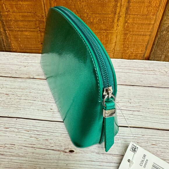 STELLA & MAX Zip Around Cosmetic Bag - Green - Picture 2 of 4